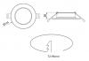 ALCOR 10W SHALLOW RECESSED DOWNLIGHT WHITE IP54